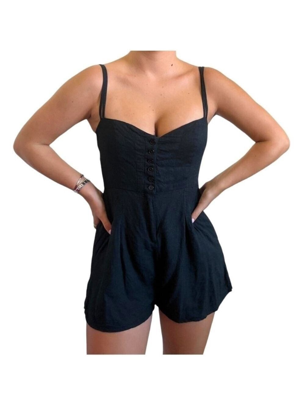 UO Urban Outfitters  Black Romper